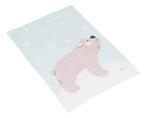 Cangaroo Dreamy Bear Blue 75 x 100 cm Wiegdeken 111871, Verzenden, Nieuw