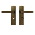 Deurbeslag | Deurklink op wc-sluitingschild | AXA | Blok |, Doe-het-zelf en Verbouw, Hang- en Sluitwerk, Verzenden, Nieuw