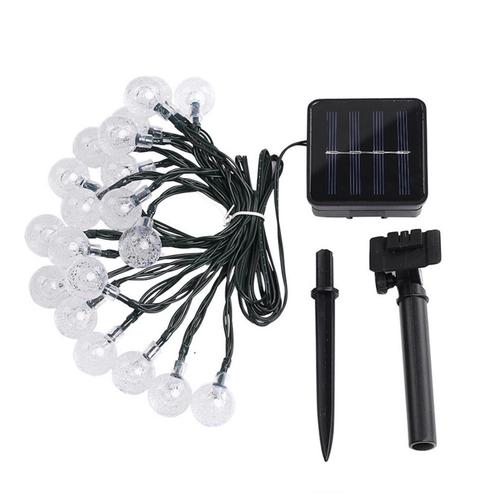 Benson Lichtsnoer - 20 LED bolletjes - Solar - 8 lichtsta..., Tuin en Terras, Buitenverlichting, Nieuw, Ophalen of Verzenden