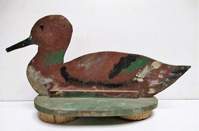 Lokeend - Antieke lokeend / appelant - Hout, Kurk, Antiek en Kunst, Antiek | Overige Antiek