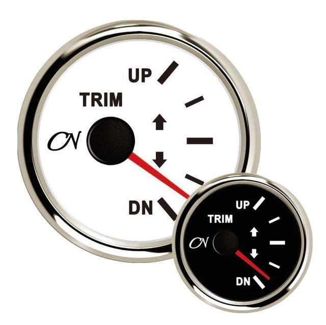 CN Trimmeter met Chromen ring Wit of Zwart-Zwart, Watersport en Boten, Bootonderdelen, Nieuw, Ophalen of Verzenden