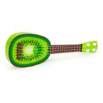 Ecotoys mini kunststof kinder ukelele / gitaar kiwi met 4, Ophalen of Verzenden, Nieuw