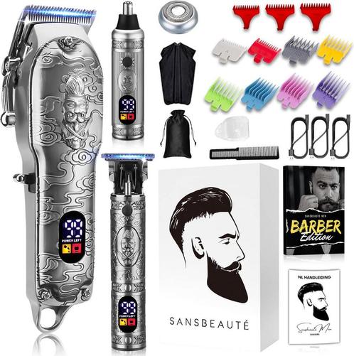Professionele Draadloze 4-in-1 Tondeuse - Tondeuse Mannen, Sieraden, Tassen en Uiterlijk, Uiterlijk | Gezichtsverzorging, Zo goed als nieuw