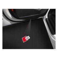 Audi instapverlichting LED met logoprojectie van S logo, Auto diversen, Auto-accessoires, Nieuw, Ophalen of Verzenden