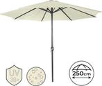 Stokparasol - Parasol 250 cm - Tuinparasol - Creme - Miadomo, Verzenden, Zo goed als nieuw