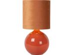 Lucide ESTERAD - Tafellamp - Ø 24 cm - 1xE14 - Oranje, Verzenden, Zo goed als nieuw