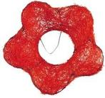 Boekethouder Sisal Bloemvorm Rood 15 cm, Ophalen of Verzenden, Nieuw