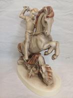 Goebel - Beeldje - Sint George te paard strijdend met de, Antiek en Kunst