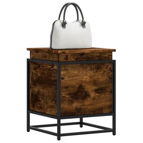 vidaXL Opbergbox met deksel 40x40x51,5 cm bewerkt hout, Huis en Inrichting, Woonaccessoires | Kisten, Nieuw, Verzenden