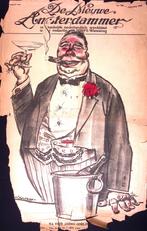 Oorlogswinstmaker hoopt op meer oorlog op spotprent, Antiek en Kunst, Verzenden