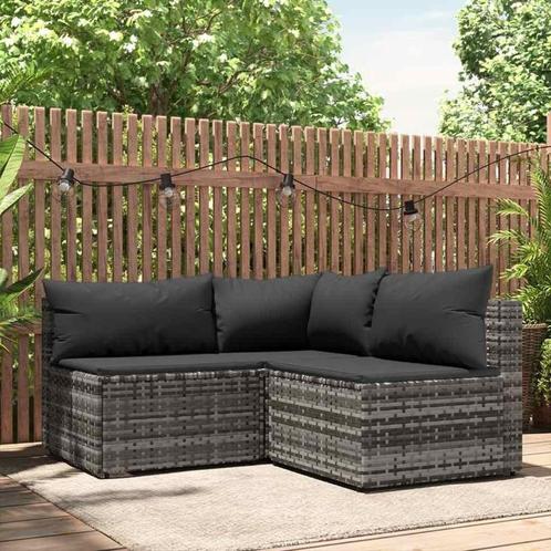 Loungeset Grijs - Retourdeal! Heerlijk buiten zitten -35%, Tuin en Terras, Tuinsets en Loungesets, Bank, Nieuw, Rotan, Loungeset