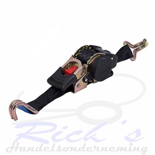 Sjorband automatischoprolsysteem LC 300 daN lengte 1.8 meter, Doe-het-zelf en Verbouw, IJzerwaren en Bevestigingsmiddelen, Nieuw