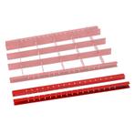 Set van 2 houders voor stalen vakverdelingsysteem - rood, Doe-het-zelf en Verbouw, Ophalen of Verzenden, Nieuw