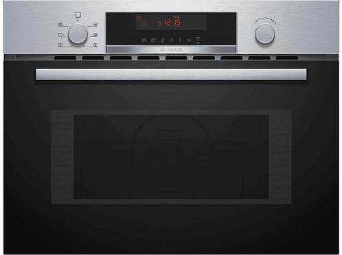 Bosch -  Combimagnetron - Zilver, Witgoed en Apparatuur, Magnetrons, 45 tot 60 cm, Inbouw, Draaiplateau, Nieuw, Combimagnetron