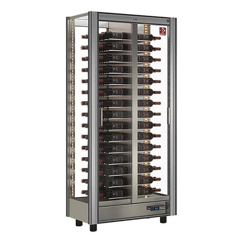 Diamond Wijnkoelvitrine | 530L | Aluminium | +4°c/+16°c | 86, Witgoed en Apparatuur, Koelkasten en IJskasten, Ophalen of Verzenden