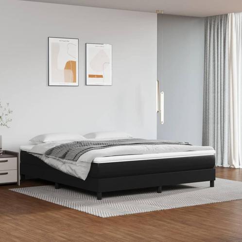 vidaXL Pocketveringmatras 180x200x20 cm kunstleer zwart, Huis en Inrichting, Slaapkamer | Matrassen en Bedbodems, Nieuw, Verzenden