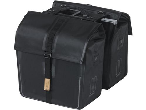Basil Urban Dry dubbele fietstas MIK, 50L, mat zwart, Huis en Inrichting, Woonaccessoires | Overige, Zo goed als nieuw, Verzenden