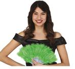 Waaier Veren Groen, Hobby en Vrije tijd, Feestartikelen, Verzenden, Nieuw