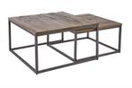 Tweedelige Salon Tafel  Massief Acacia Hout - 39701