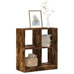 vidaXL Boekenkast 68,5x32x75 cm bewerkt hout gerookt, Huis en Inrichting, Verzenden, Nieuw, Overige houtsoorten