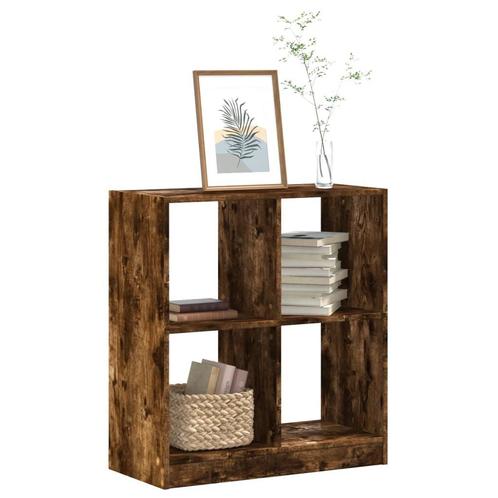 vidaXL Boekenkast 68,5x32x75 cm bewerkt hout gerookt, Huis en Inrichting, Kasten | Boekenkasten, Nieuw, Overige houtsoorten, Verzenden