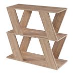 [en.casa] Bijzettafel Nome met 2 planken 60x22x57 cm eikenkl, Huis en Inrichting, Verzenden, Nieuw