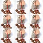 Jute zakje met 5 pepernoten en gelukspoppetje Sinterklaas, Verzenden, Nieuw, Feestartikel, Geboorte of Huwelijk