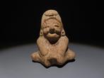 Maya Terracotta Fluit. 500-800 n.Chr. Hoogte 9 cm. Spaanse