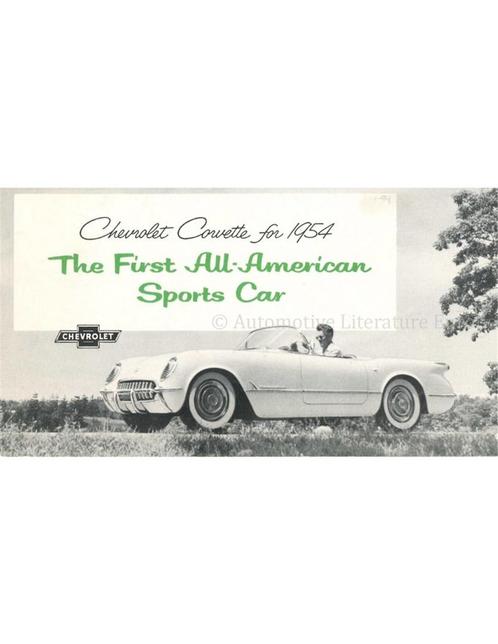 1954 CHEVROLET CORVETTE BROCHURE ENGELS (USA), Boeken, Auto's | Folders en Tijdschriften, Chevrolet