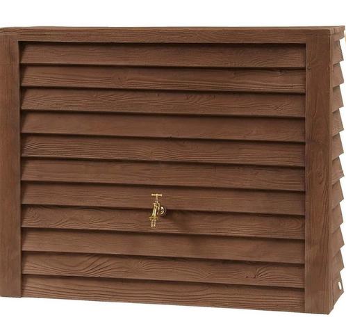 350 liter muur regenton Woodwall dark, Tuin en Terras, Regentonnen, Nieuw