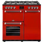 €1899 Belling Kensington 90DFT Range-fornuis Gaskookplaat R, Ophalen of Verzenden, Nieuw, Gas, Energieklasse A of zuiniger