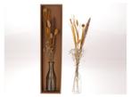 Droogbloemen arrangement in geschenkdoos incl fles naturel, Ophalen of Verzenden, Nieuw