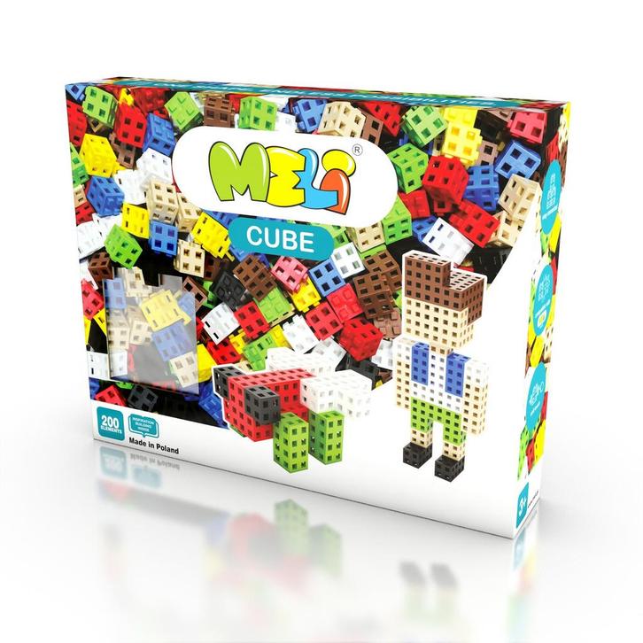 Meli - 50802 - Cube 200 (kinder bouwsets), Kinderen en Baby's, Speelgoed | Bouwstenen, Nieuw, Verzenden