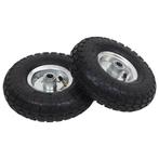 vidaXL Steekwagenwielen 4,10/3,50-4 (260x83) rubber 2 st, Verzenden, Nieuw