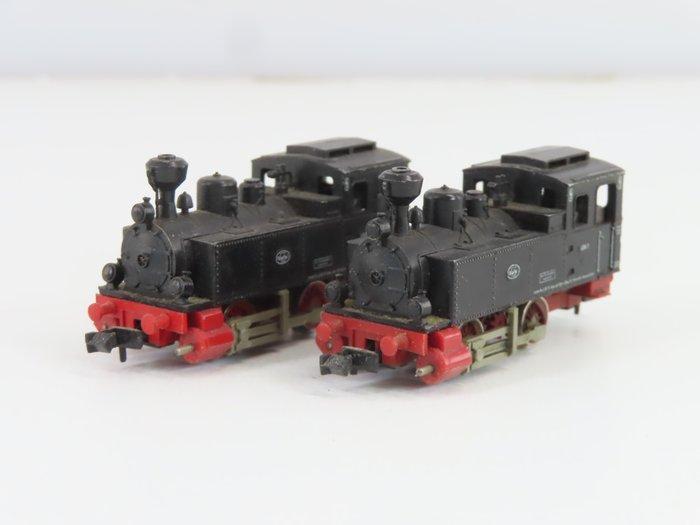 Fleischmann N - 7000 - Tender locomotief (2) - 2x 0-4-0, Hobby en Vrije tijd, Modeltreinen | N-Spoor