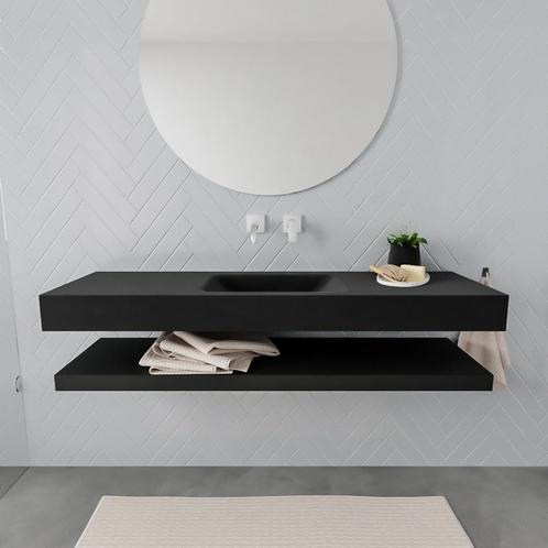 Badkamermeubel AQS Ibiza 150 cm met Planchet Solid Surface, Huis en Inrichting, Badkamer | Badkamermeubels, Overige typen, Nieuw