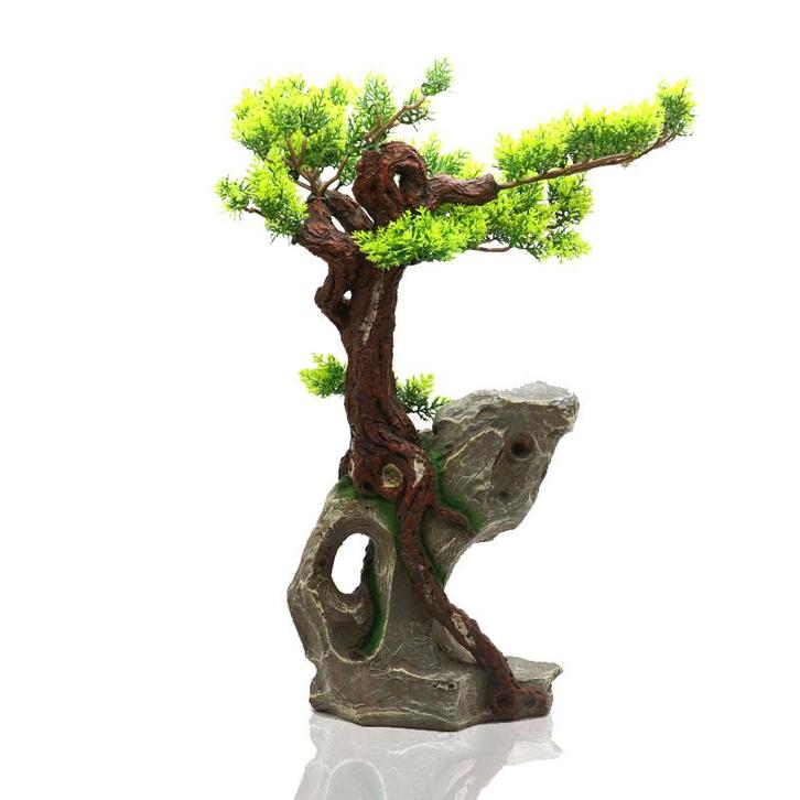 Bonsai boom op rots met plateau OS-309 - aquarium decoratie, Dieren en Toebehoren, Vissen | Aquaria en Toebehoren, Sierelement