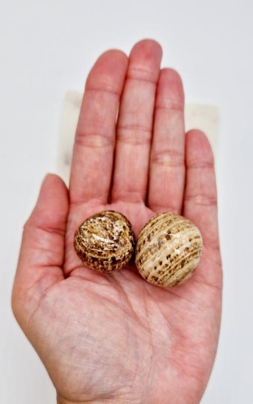 Aragoniet handsteen, Verzamelen, Mineralen en Fossielen, Ophalen of Verzenden