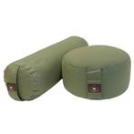Pakket bolster en meditatiekussen - olijfgroen, Sport en Fitness, Overige Sport en Fitness, Verzenden, Nieuw