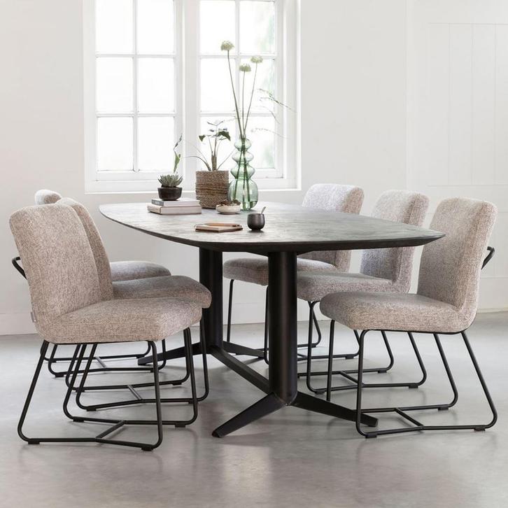 *WOONWINKEL* DTP Home Soho Mortex Eettafel Deens Ovaal 210 C, Huis en Inrichting, Tafels | Eettafels, Nieuw, Verzenden