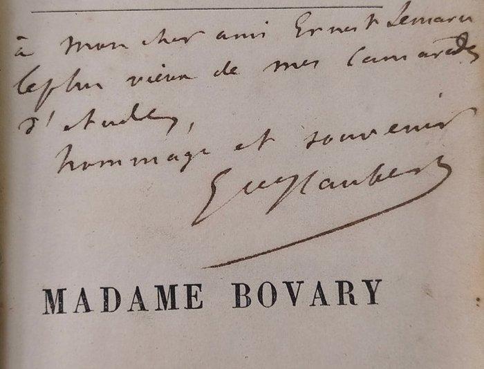 Signé ; Gustave Flaubert - Madame Bovary [ex. de 1ère, Antiek en Kunst, Antiek | Boeken en Bijbels
