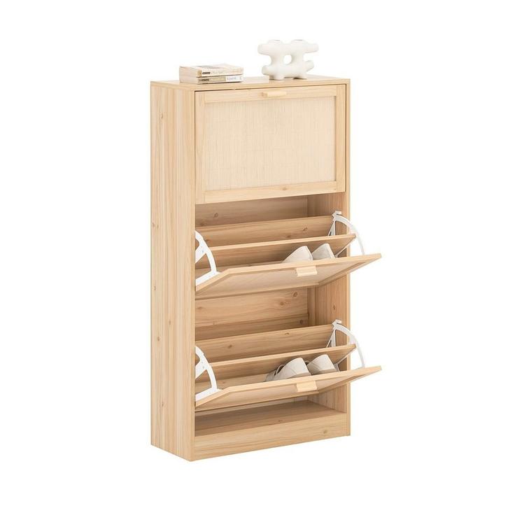 2dekans | SoBuy Schoenenkast met 3 kleppen, -, Huis en Inrichting, Kasten | Schoenenkasten, Zo goed als nieuw, Ophalen of Verzenden