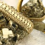Gouden fantasie schakel armband | 20 cm (luxe armband), Sieraden, Tassen en Uiterlijk, Armbanden, Ophalen of Verzenden, Gebruikt