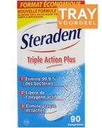 STERADENT TRIPLE ACTION PLUS BRUISTABLETTEN SET TRAY 12 X .., Verzenden, Nieuw