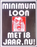 Poster van het KWJ over minimumloon (lijst optie, Posters), Verzenden, Nieuw, Overige onderwerpen, Met lijst