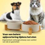 2dekans | Jake en Jacky Voerbak Hond en Kat Keramiek -, Dieren en Toebehoren, Ophalen of Verzenden, Zo goed als nieuw