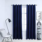 Luxe Blauwe Fluweel Gordijnen - - Retourdeal!, 100 tot 150 cm, Blauw, Nieuw, Ophalen of Verzenden