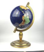 Decoratieve wereldbol met kompas - Fijn edelsteenvakmanschap