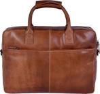 DSTRCT Fletcher Street Laptoptas - 17 inch - Cognac, Verzenden, Zo goed als nieuw