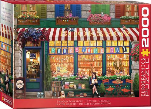 De Oude Boekhandel Puzzel (2000 stukjes) | Eurographics -, Hobby en Vrije tijd, Denksport en Puzzels, Nieuw, Verzenden